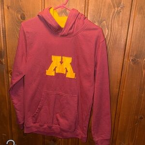 Boys XL University of Minnesota Hoodie with Yellow Logo